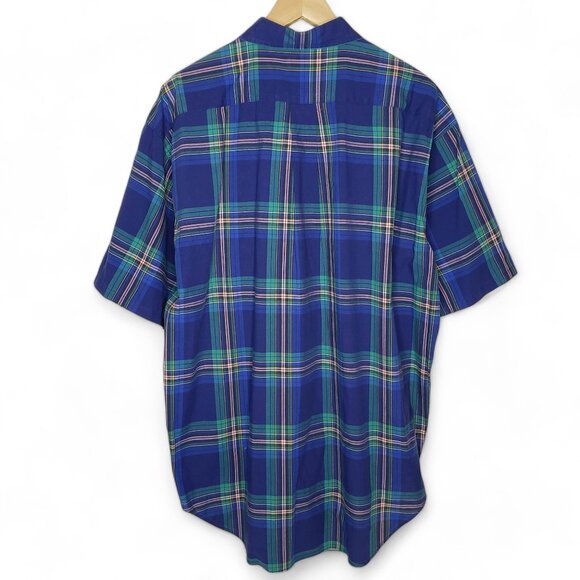 Abercrombie & Fitch Shirt Men's Y2K Button Down Collar Relaxed Fit Preppy Plaid - Picture 3 of 6